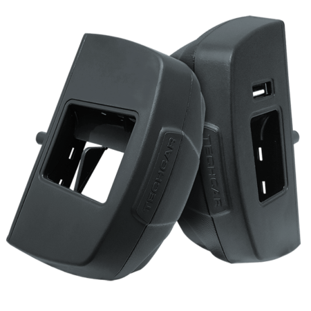 Moldura Universal 2P c/ USB Cinza