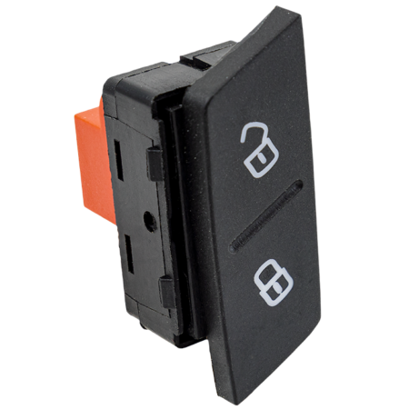 Interruptor Trava/Destrava Fox 10...15/ Crossfox 06...09/ Spacefox 10...15/ Polo 02... 12 Led Vermelho